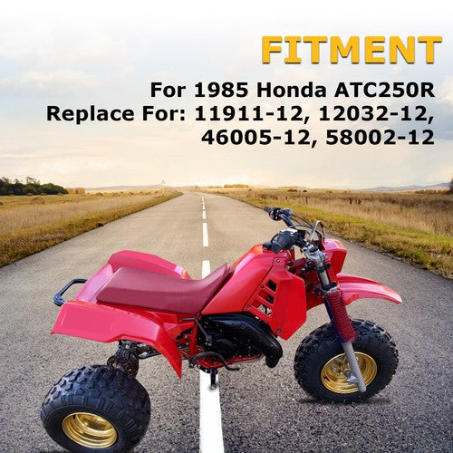 Front Rear Fenders Plastic Set ABS For 1985 Honda ATC250R