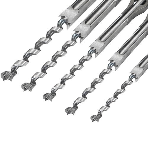 DURAFORCE 6pcs 6.35mm/8mm/9.5mm/12.7mm/14mm/16mm Square Hole Mortise Chisel Drill Bit Set
