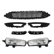 DURAFORCE Front Bumper Cover+Upper Grille+Fog Light For Ford Focus 2015-2018 Plastic