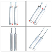 DURAFORCE For 1999-2003 04 Mustang Convertible Top Piston Hydraulic Cylinder Aluminum 2pc