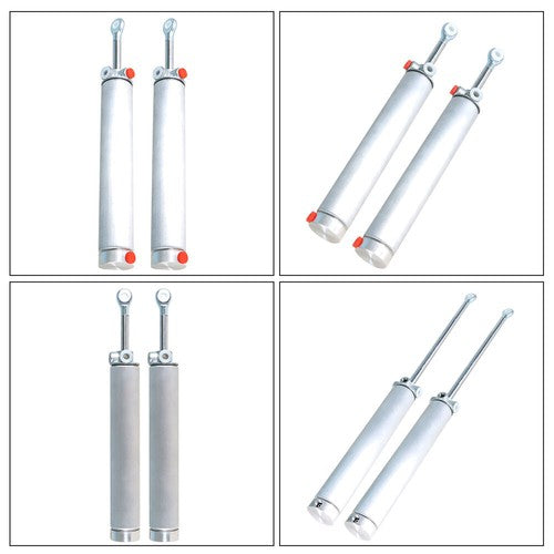 DURAFORCE For 1999-2003 04 Mustang Convertible Top Piston Hydraulic Cylinder Aluminum 2pc