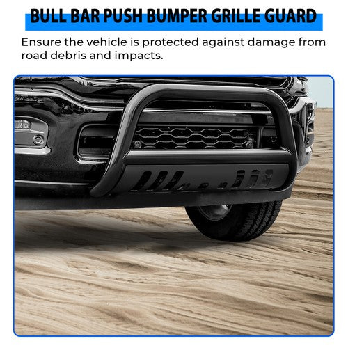 Brush Bull Bar Push Front Bumper Grille Guard for 2009 2023 Dodge Ram 1500