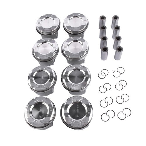 DURAFORCE 8x Pistons Rings Set for Mercedes C218 CLS550 X166 GL450 GL550 M278 4.6L 4.7L V8
