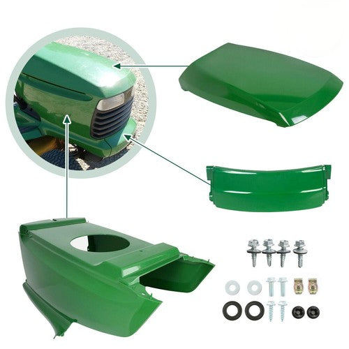 DURAFORCE Upper Lower Hood Bumper For John Deere LT133 LT155 LT166 LTR155 LTR166 #AM128998