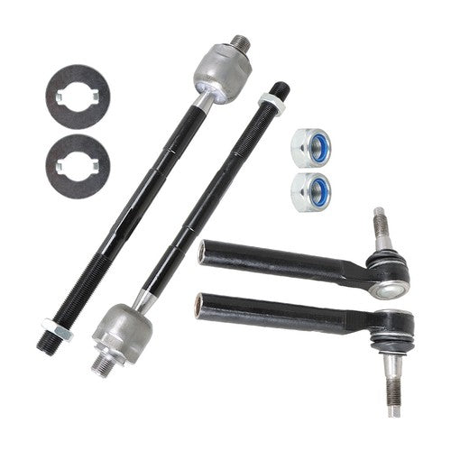 DURAFORCE EV800609 4pcs Front Inner Outer Tie Rod End Driver Passenger Kit For Hummer H3