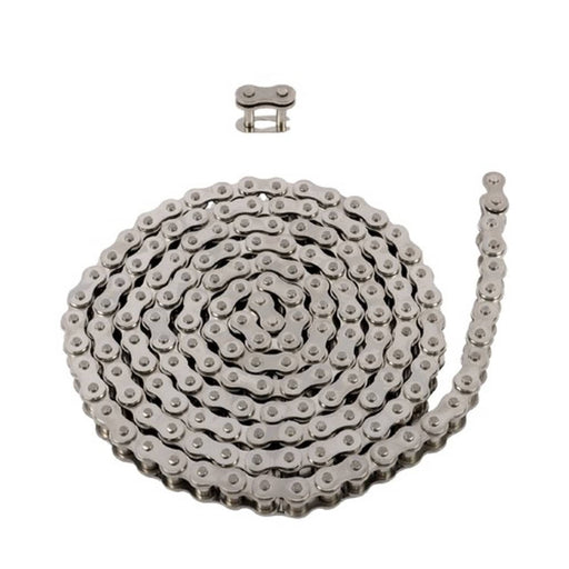 DURAFORCE #60 Roller Chain 10 Feet with 2 Connecting Links, Carbon Steel Chain