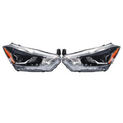 DURAFORCE Headlights Headlamps Clear Lens For Nissan Kicks SR 2018 2019 2020 LH+RH Side