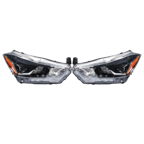 DURAFORCE Headlights Headlamps Clear Lens For Nissan Kicks SR 2018 2019 2020 LH+RH Side