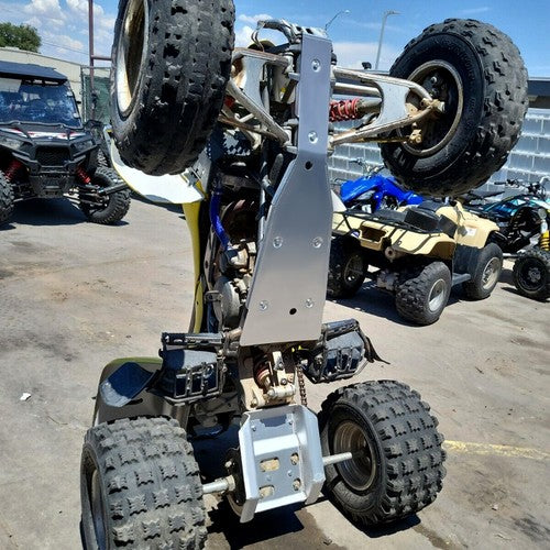 DURAFORCE Full Chassis Glide & Swing Arm Skid Plate Guard Combo For KAWASAKI KFX400 DVX400