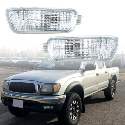 DURAFORCE 2Pcs Corner Parking Lamp Turn Signals Side Marker Kit For Tacoma Truck 2001-2004