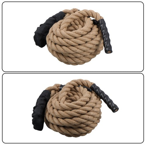 DURAFORCE 1.5 Inch Diameter 25 FT Outdoor Climbing Rope for Fitness and Strength Training