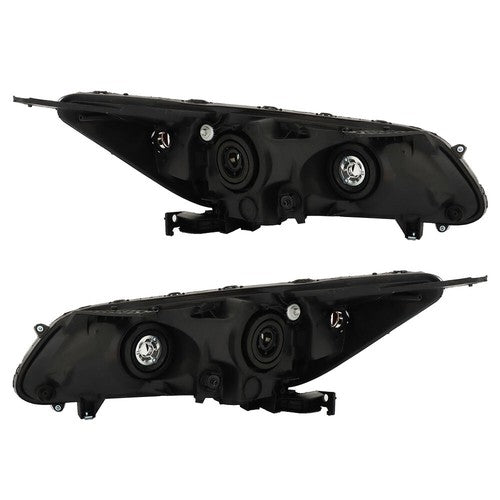 DURAFORCE Pair For Honda Accord 2013-2015 Headlights Replacement Halogen W/O LED DRL Set