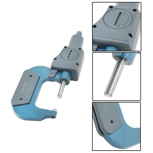 DURAFORCE 25-50mm Digital Electronic Outside Micrometer Carbide Tip 1-2" 0.00005"