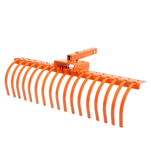 DURAFORCE For 2" Receiver for Lawn Tractors or ATV UTV 48" Pine Straw Rake Landscape Rake