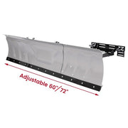 DURAFORCE 60"/72" Adjustable Width Snow Plow Blade Switchblade Plow For ATV UTV Universal