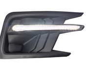 DURAFORCE Pair Fog Light Covers W/LED White DRL+Yellow Turn Signal For 19-22 Subaru Ascent