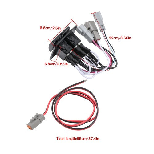 DURAFORCE 10222-211D 10222211D Marine Trim Tab Double Rocker Switch Kit NEW