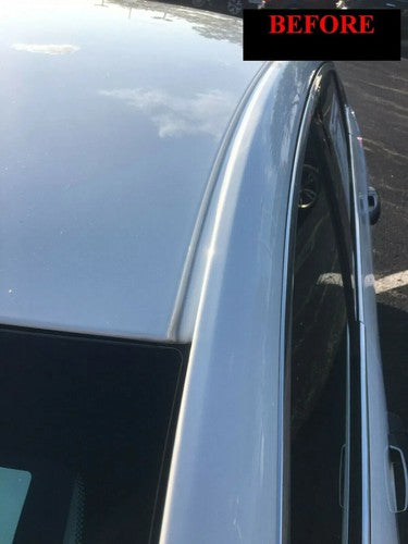 DURAFORCE BLACK ROOF TOP DRIP TRIM MOLDING FIT 2005-2015 TOYOTA TACOMA DOUBLE CAB 2PCS