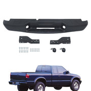 DURAFORCE Step Rear Bumper Without Sensor Hole Black Steel Fit For Chevrolet S10 1998-2004