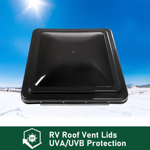 14x14 RV Replacement Roof Vent Cover for Camper Trailer Black