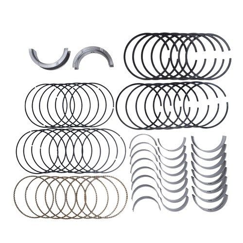 DURAFORCE Main & Rod Bearings Set & Piston Rings Kit For Chevy GMC LS Gen III IV 4.8L 5.3L