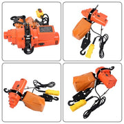 DURAFORCE 2200lbs Electric Chain Hoist 110V 10ft Lifting Height,10ft Wired Remote Control