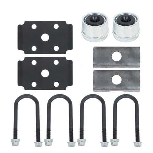 DURAFORCE 2K 2000lbs Trailer Axle 4 lug-4' 54' HF w/ U-Bolt Kit For trailers RVs trucks