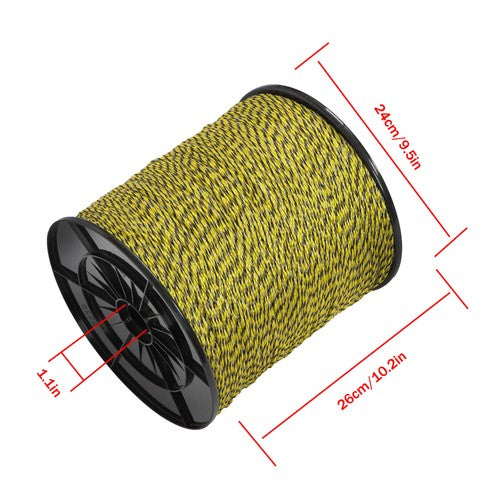 DURAFORCE Electric Fence Wire 5050 Feet 1540 Meters 1/8 inch 6 Stainless Steel Strands