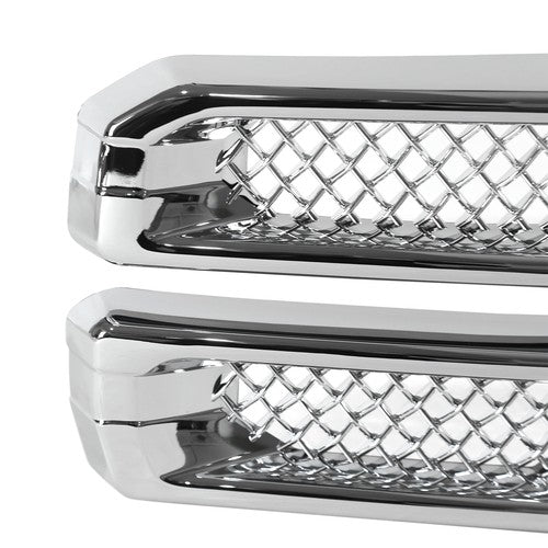 Chrome Fits GMC Sierra 1500 SLT AT4 2019-2022 Front Grille Covers Grill Overlay
