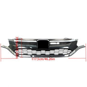 DURAFORCE Front Bumper Cover Upper Trim + Lower Grille Replacement For Honda CRV 2015 2016