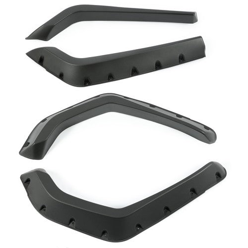 Set of 4 PCS Fender Flares for Polaris RZR 800 2008-2010 Snap On Black Plastic