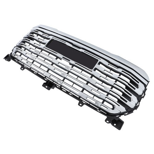 DURAFORCE Front Upper Grille Plastic Chrome WIth Camera Hole For GMC Sierra 1500 2022-2024