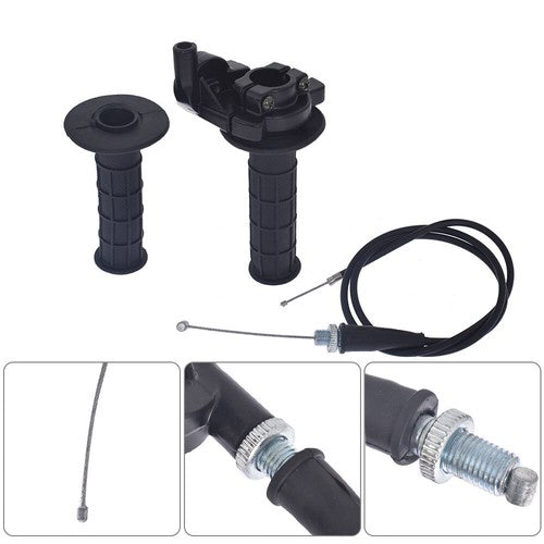 DURAFORCE 7/8" 22mm Motorcycle Twist Throttle Handle Grip W/ Cable 50-250CC Dirt Bike ATV