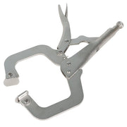 DURAFORCE Adjustable C-Clamp Locking Pliers Set 11" Locking Welding With Swivel Pads 6 Pcs