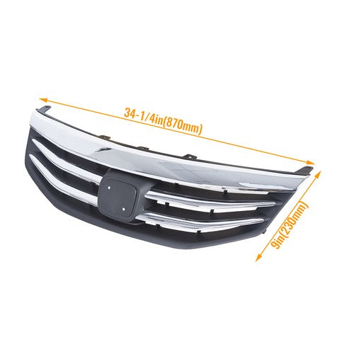 Radiator Bumper Grille Front Upper Grill for 2011 2012 Honda Accord Chrome