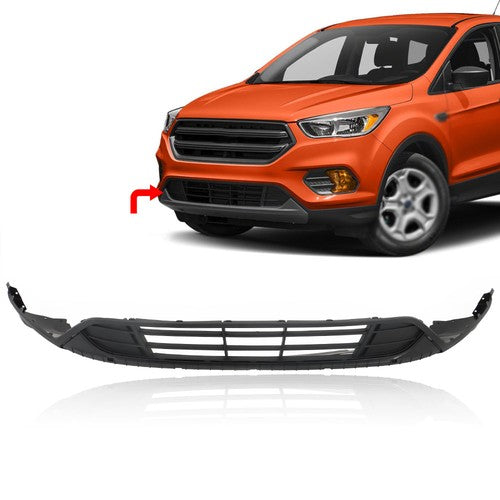 DURAFORCE Fit For Ford Escape 2017-2019 Textured Front Lower Bumper Cover Fascia Plastic