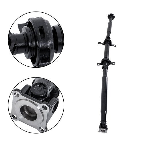 DURAFORCE 3PCS Black Rear Drive Shaft Assembly For Lincoln MKX Ford Edge 3.5L 2007 2008