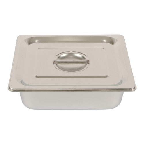 DURAFORCE Restaurant Steam Table Pans 8 Pack 1/2 Size 4 Inch Deep Thickened with Lid