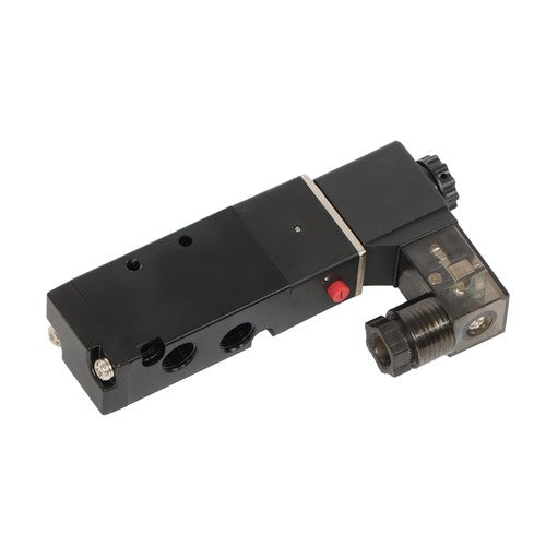 DURAFORCE 1/8'' 5 Port, 2 Position Pneumatic Solenoid Valve, 110V AC Coil, Air Return