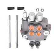 DURAFORCE 2 Spool 21 GPM 3600 PSI NEW Hydraulic Control Valve Double Acting SAE Ports