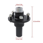 DURAFORCE [2-Pack] New Pre-assembled For 5-Lug-4.5" Trailer Hub Kit and Round #84 Spindle