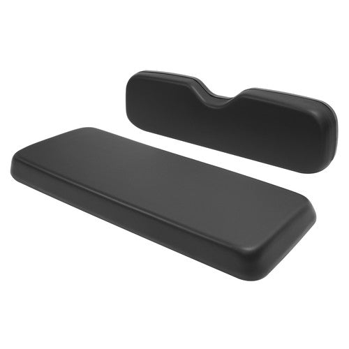 DURAFORCE Golf Cart Rear Seat Bottom Cushion + Backrest For EZGO RXV Medalist TXT | Black