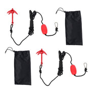 DURAFORCE For PWC Canoe Jet Ski 2× New Marine Kayak Folding Anchor Kit 1.5Lb Red
