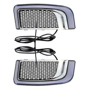 DURAFORCE Fairing Lower Grill LED Turn Signal Running Light For Electra Glide 2014-2020