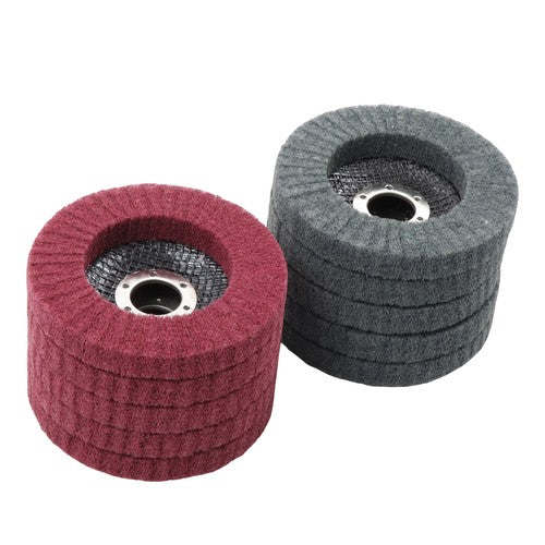 DURAFORCE 10 Pcs 4-1/2" Scour Flap Discs 320 & 600 Grit Sanding Discs for Angle Grinder