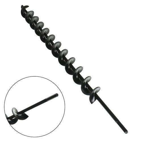DURAFORCE Auger Drill Bit 1.75" x 24" Garden Plant Flower Bulb Rapid Planter Spiral