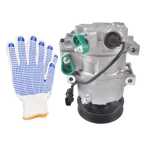 DURAFORCE New A/C Compressor for Hyundai Genesis 3.8 2009-2014 V6 3.8L w/ 6-Groove Pulley