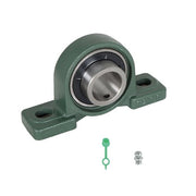 DURAFORCE 2Piece UCP208-24 Solid Base Pillow Block Bearing 1-1/2 Bore Self Aligning 2 Bolt