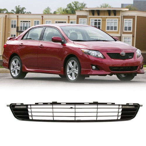DURAFORCE Black Factory Style Front Bumper Lower Grille for Toyota Corolla 2009 2010