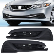 DURAFORCE For 2013-2015 Honda Civic Textured Pair Fog Light Cover HO1039113 HO1038113